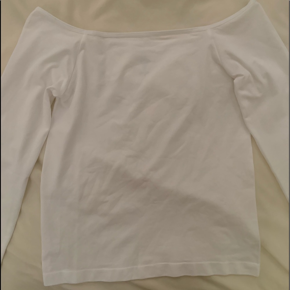 off the shoulder long sleeve top